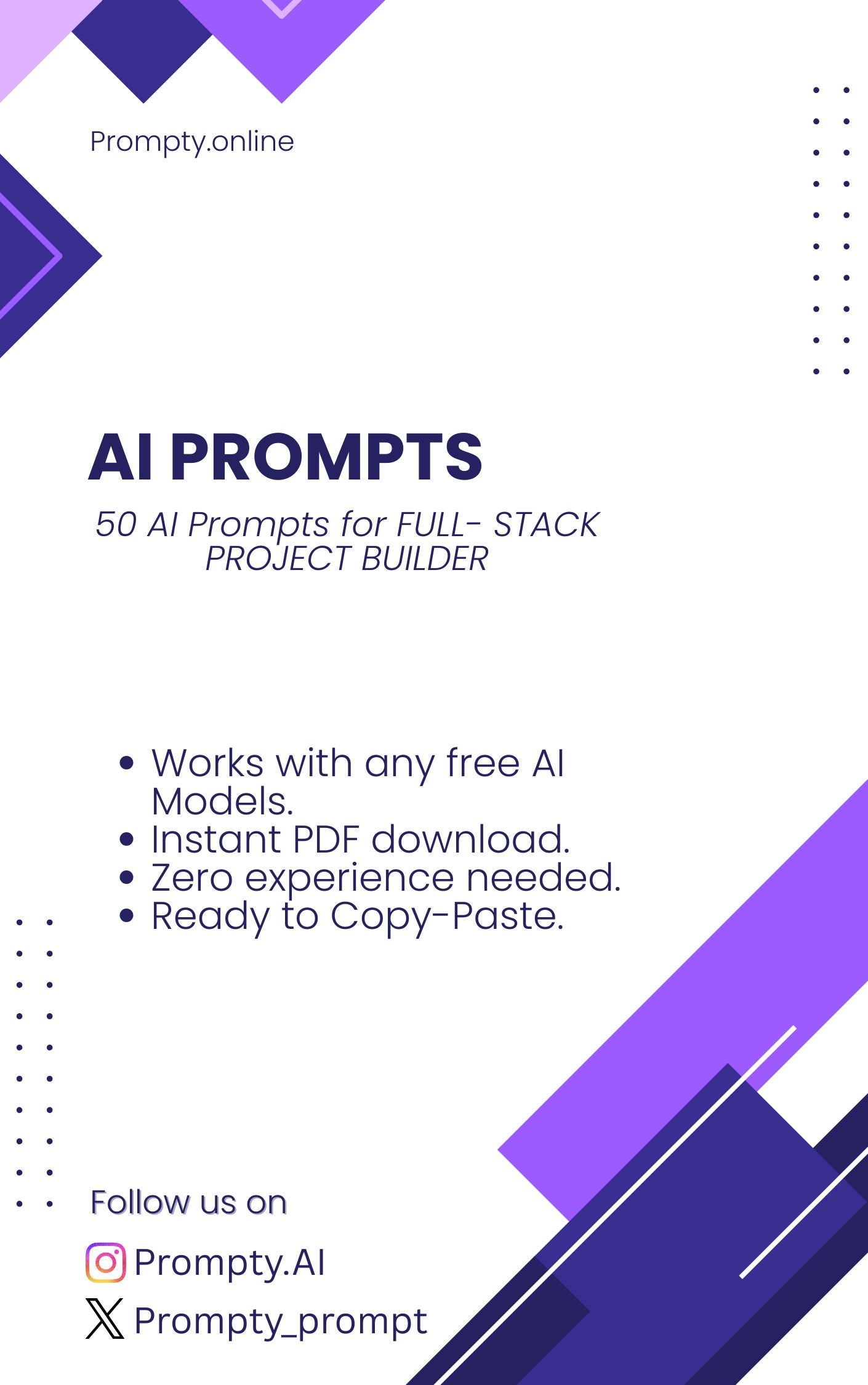 50 AI Prompts for Full-Stack Project Builder